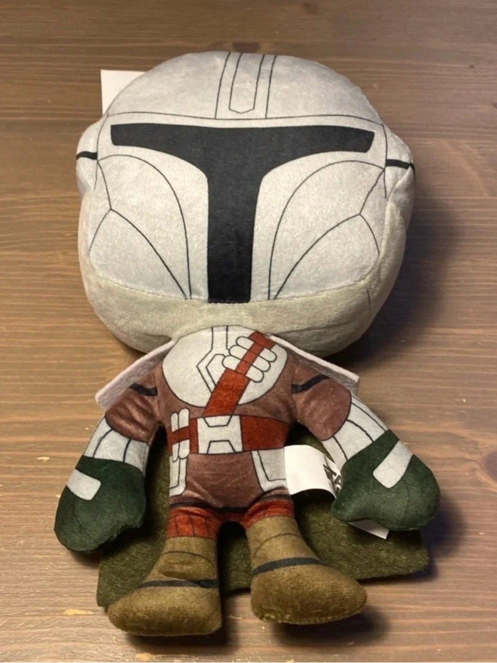 Star Wars The Mandalorian Plush Squeaky Dog Toy Mando Disney NWT